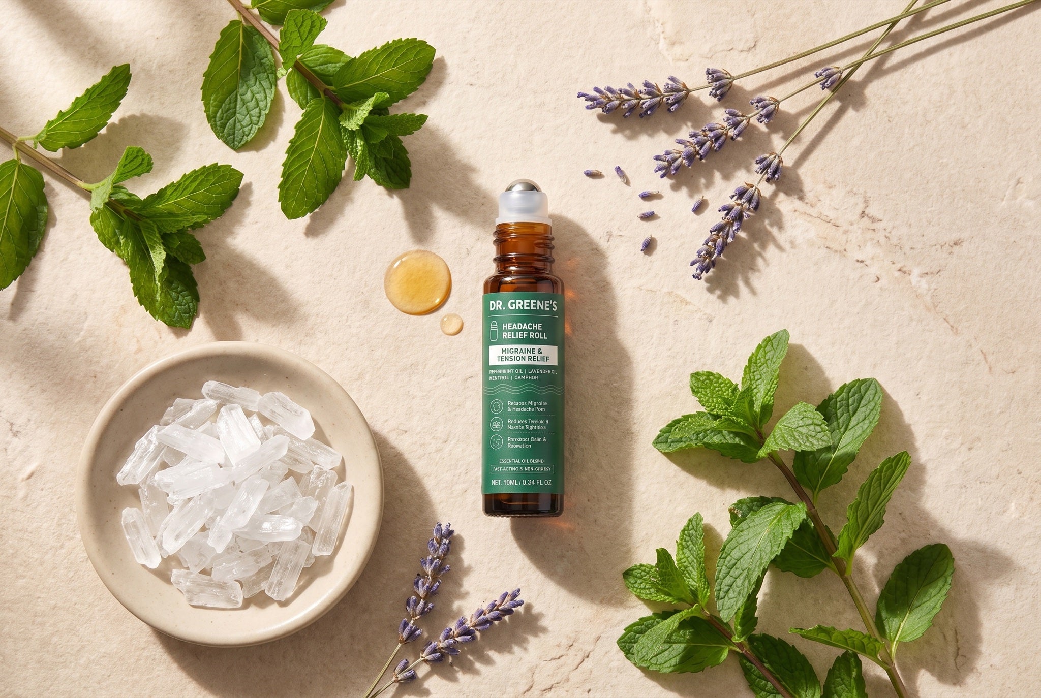 Dr. Greene's roll-on with peppermint and lavender